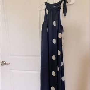 MudPie Navy polka dot pattern dress